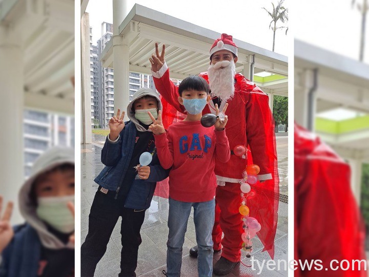 警察化身耶誕老人前進校園 開出幸福紅單祝福師生 00 2