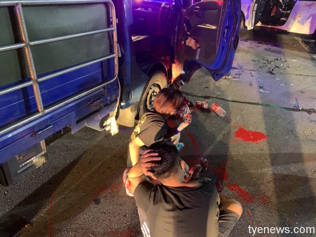 夫妻直播討債遭打破頭 龍潭警出動快打部隊制止