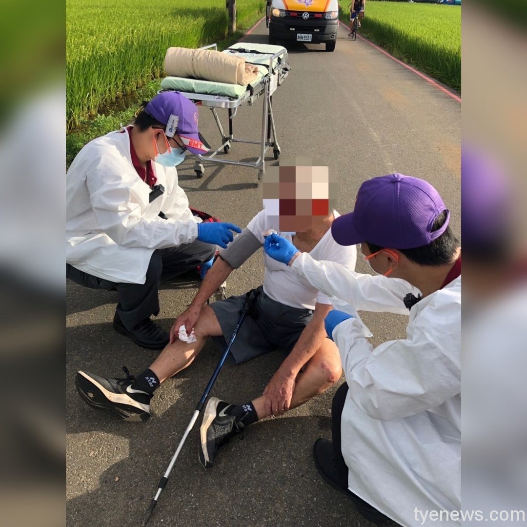 9旬翁晨運突昏倒路旁 民眾報警助及時送醫