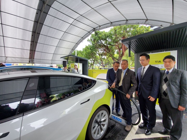 台灣中油首座電動汽車複合快充站 坐落福林加油站 1038226