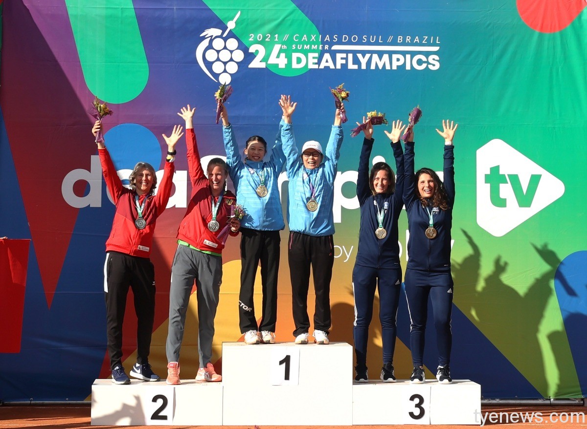 聽障奧運網球女代表團晉級金牌戰 123 1 3