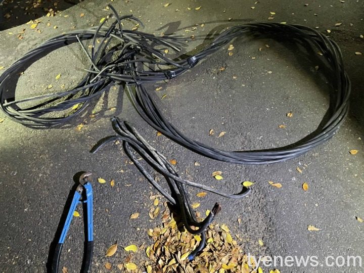 航「空」城又遭竊 大園警深夜查獲電纜線竊賊 126995