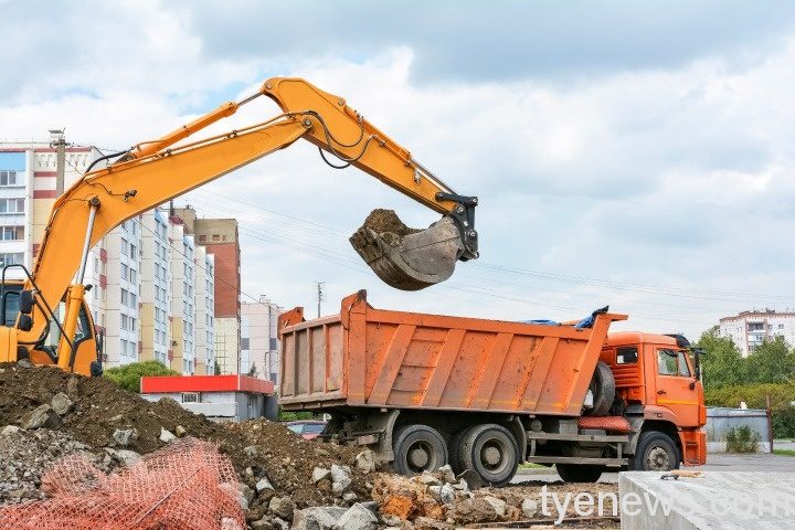 台水二區處提升供水品質 加速林口市場老舊管線汰換 12942282挖土機