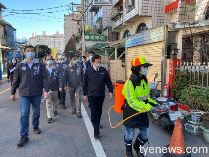 桃醫周邊社區大規模消毒 全面加強防疫等級 1611197697439