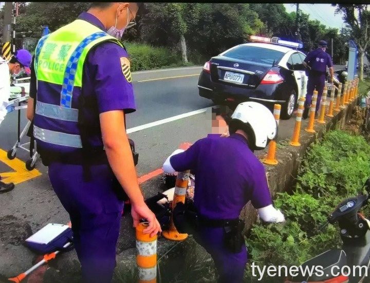 婦上班途中精神不濟 連人帶車跌摔落田埂 163799