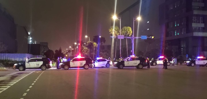 170811 桃園市政府警察局實施防制危駕演練,全力防制春節競速。圖:警方提供