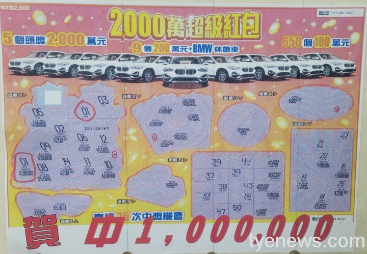 桃園春日路彩券行 贊助土地公連2天刮出百萬大獎 183120 0