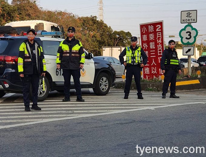 大溪分局喜氣「交通標語口罩」防疫又吸睛 187885