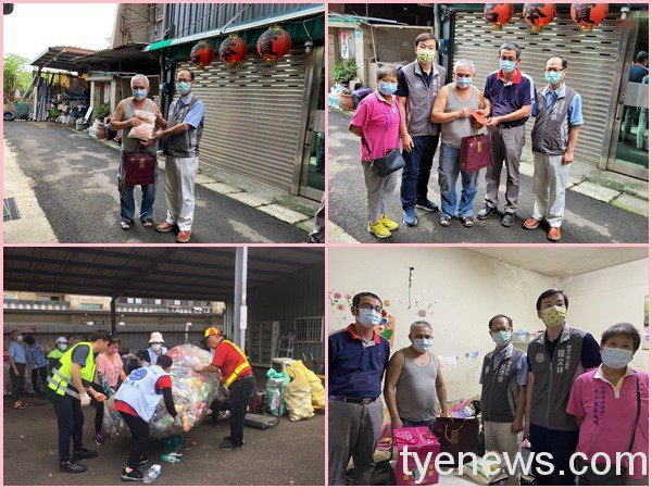 桃市環局轉送企業善心物資 疫情衝擊不忘關懷資收個體戶 1 0 8