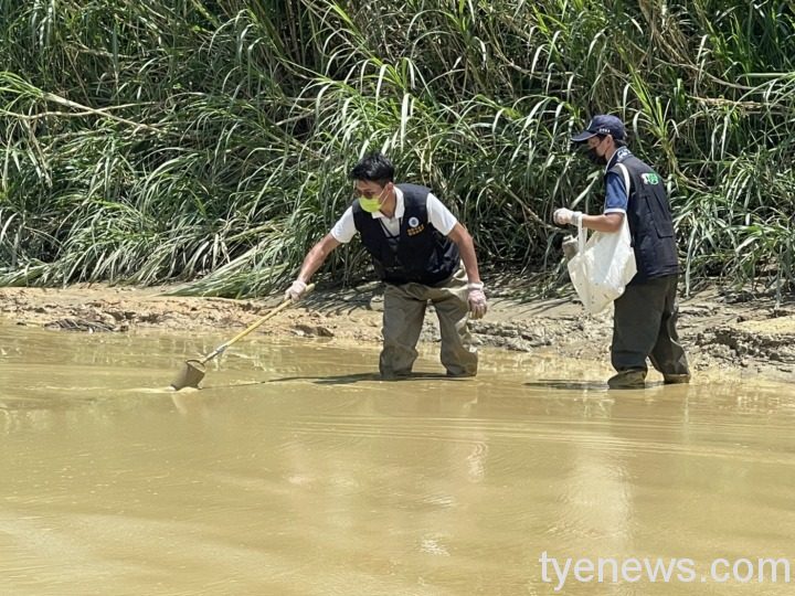 抓到了!砂石場排廢水停工移送法辦 2 1 3 1