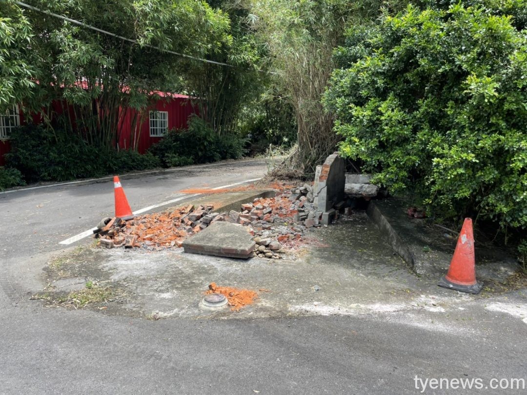 土地公廟整座遭撞毀 楊梅警調電眼揪肇事駕駛
