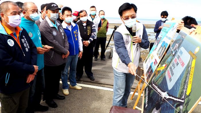 大園濱海自行車道優化工程 提供民眾安全騎乘環境 20210122140316583
