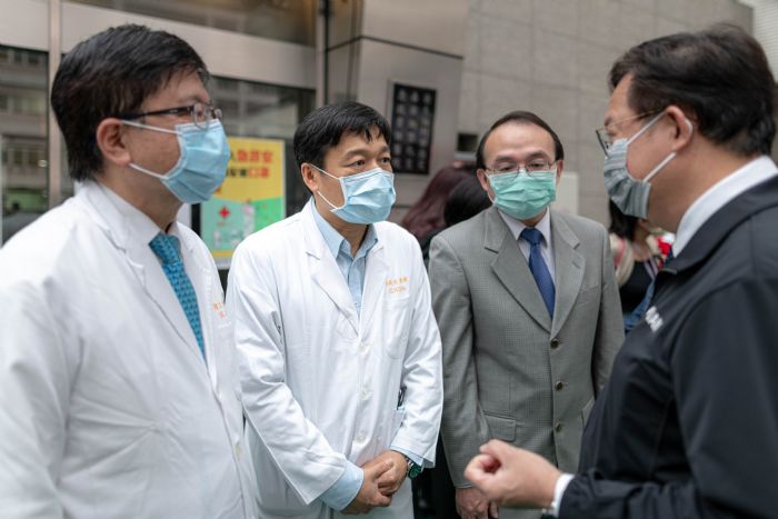 鄭文燦林口長庚慰勉醫護人員 肯定防疫貢獻致謝意 20210123145506870