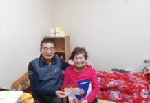 桃園榮服處徐偉光歲末送暖 溫馨關懷榮民遺眷