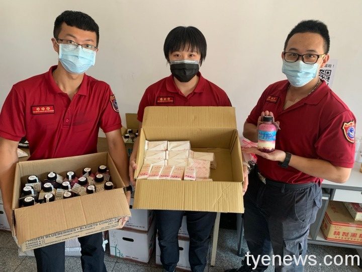 桃市民間團體捐贈物資 感謝消防弟兄辛勞 20210709 青年志工 勝富汽車贈送儀式 210709