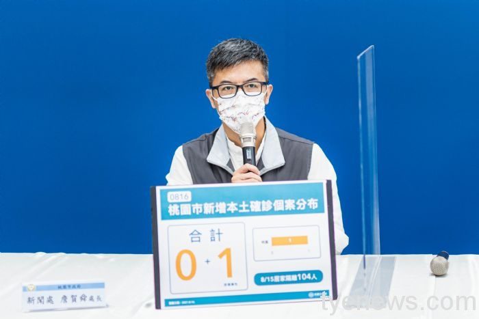 桃市新增1例本土 居隔期滿採檢確診 20210816221319997