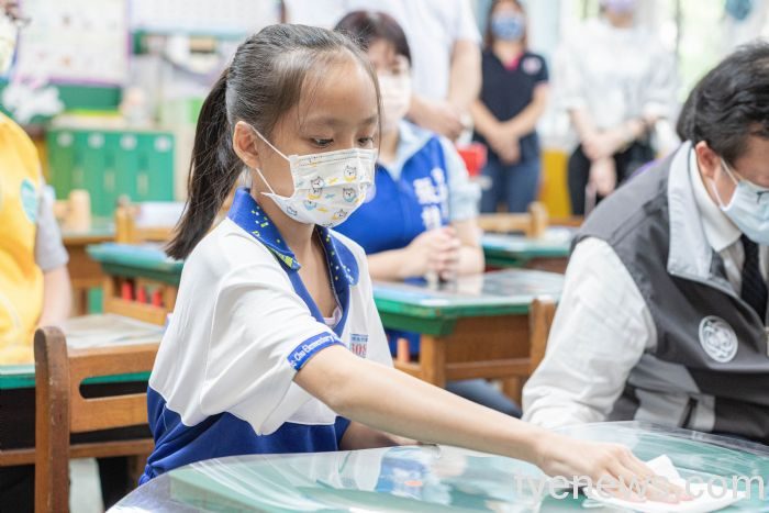 蘆竹大竹國小完成防疫整備 確保師生健康環境 20210830184140793
