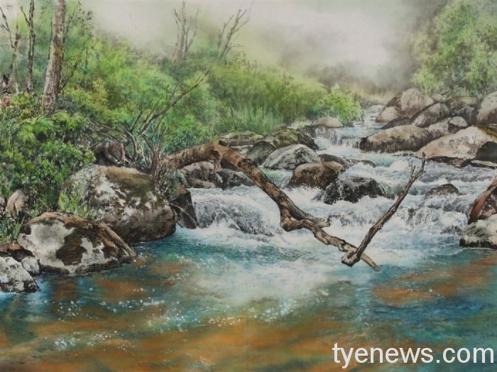 許馨文寄情山水畫中西合璧 10/15起展出彩墨個展 20211014091110761