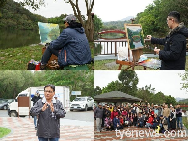龍潭三坑自然生態公園舉行百人寫生 慶祝客家「天穿日」 2021331318 45 1