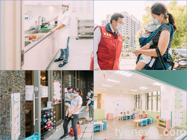 桃園市長鄭文燦10日上午前往中路二號社會住宅,視察公設民營桃園托嬰中心恢復收托防疫措施執行情形。圖:市府提供 桃園市長鄭文燦10日上午前往中路二號社會住宅,視察公設民營桃園托嬰中心恢復收托防疫措施執行情形。圖:市府提供