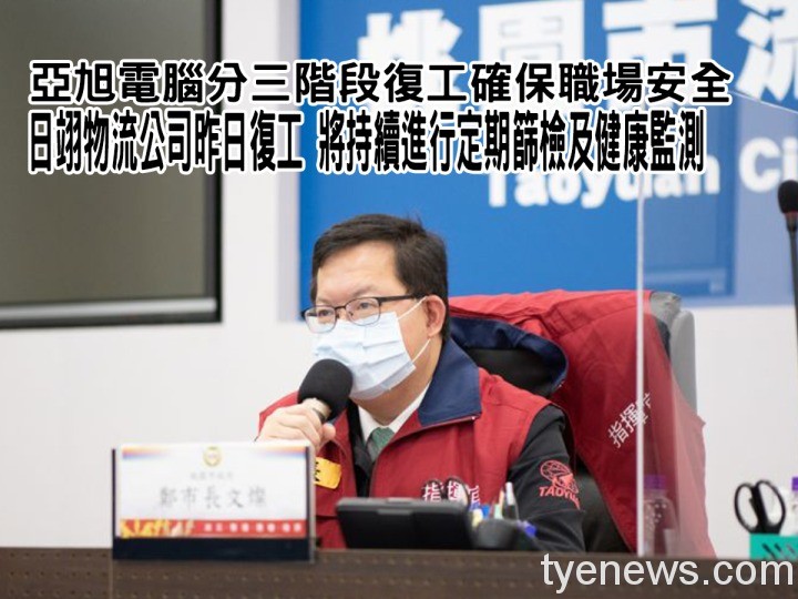 日翊物流、亞旭電腦陸續復工 持續定期篩檢及健康監測 20220215120654633
