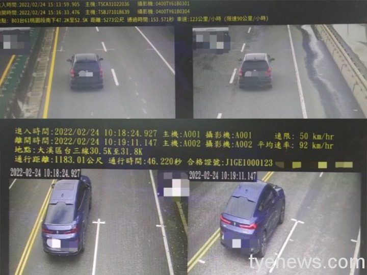 桃市取締超速累計逾1500件 2處區間測速恢復執法 20220225114924202