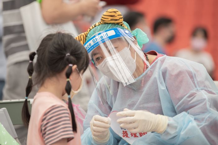 陳時中視察桃園兒童BNT疫苗接種站 盼提高疫苗覆蓋率 20220602191246441
