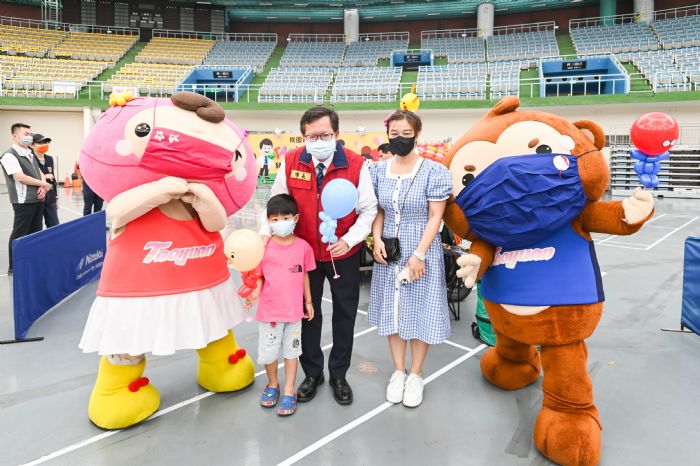 可愛吉祥物相伴!端午連假桃園兒童BNT接種站不打烊