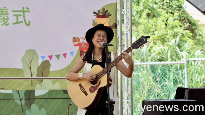 桃市原民傳統農耕示範園區開幕 以莉‧高露獻唱助陣