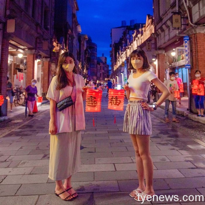 大溪老街騎牌樓照明修繕完工 營造獨特光影魅力 20220626223545896