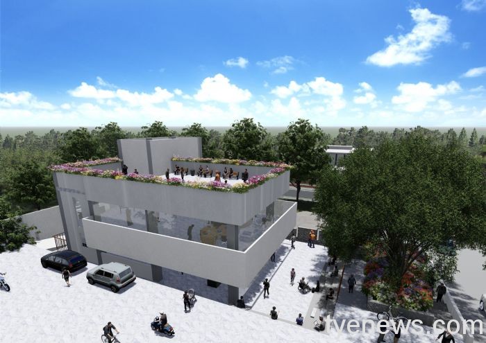 克服地形高低差 楊梅新榮市民活動中心預計明年5月完工 20220629191254848
