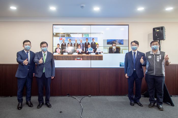 桃園、日本銚子市簽友好協定 鄭文燦:願安倍精神促進台日友好 20220711192207450