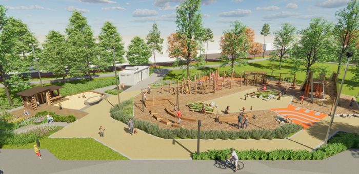 肯氏南洋杉打造都市森林 龍潭綠杉林公園預計明年5月完工 20220718132858930
