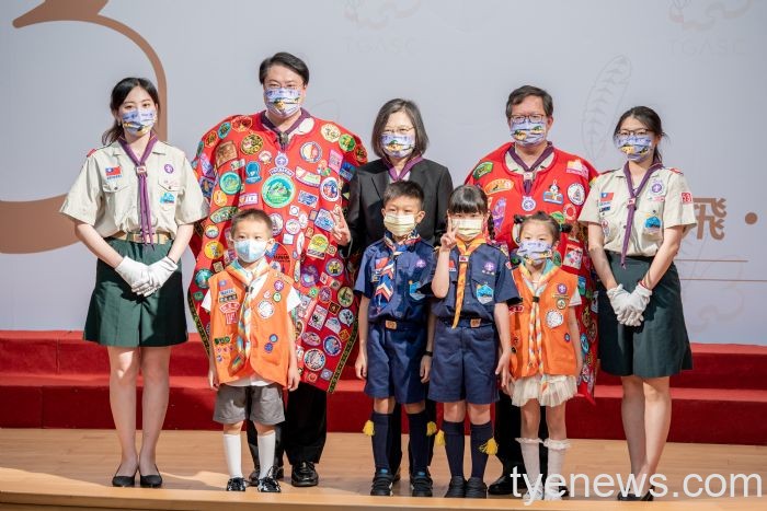 中華民國童軍總會第27屆理事長就職 鄭文燦接棒 20220724145749239