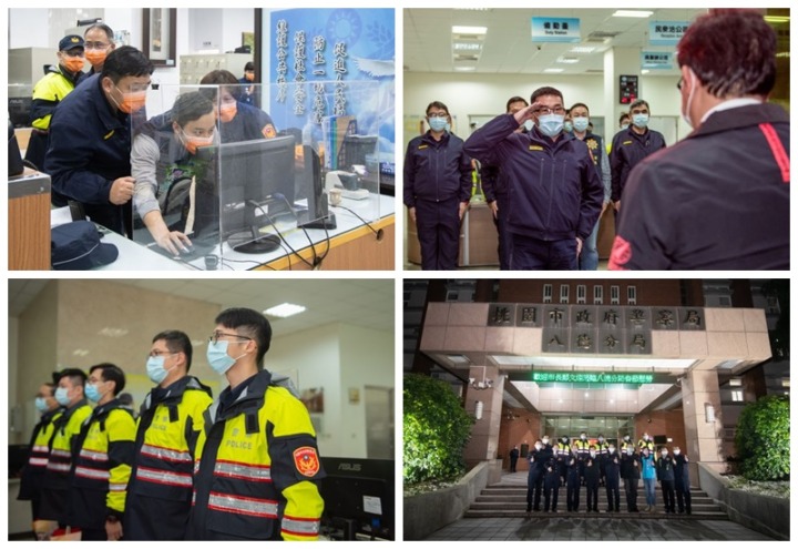 桃警春節不休息做市民最強後盾 鄭文燦感謝團隊付出 256