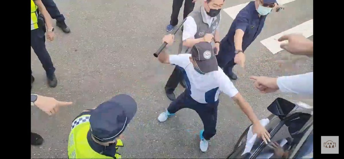 【有片】抗議客博經費竟遭破窗強制驅離 警方:維安考量