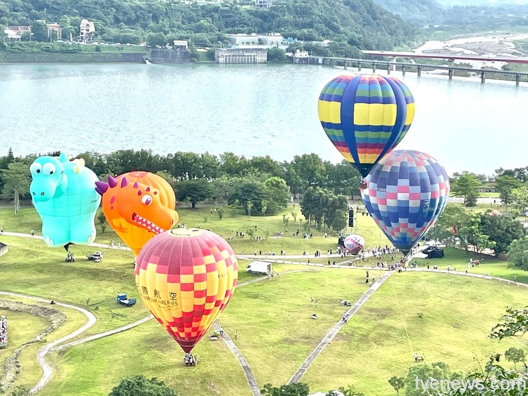 桃園癌童小希圓夢!石門水庫熱氣球嘉年華遨遊天際