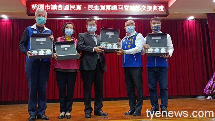 國、民兩黨團總召聯合交接 創桃園議會先例 329375