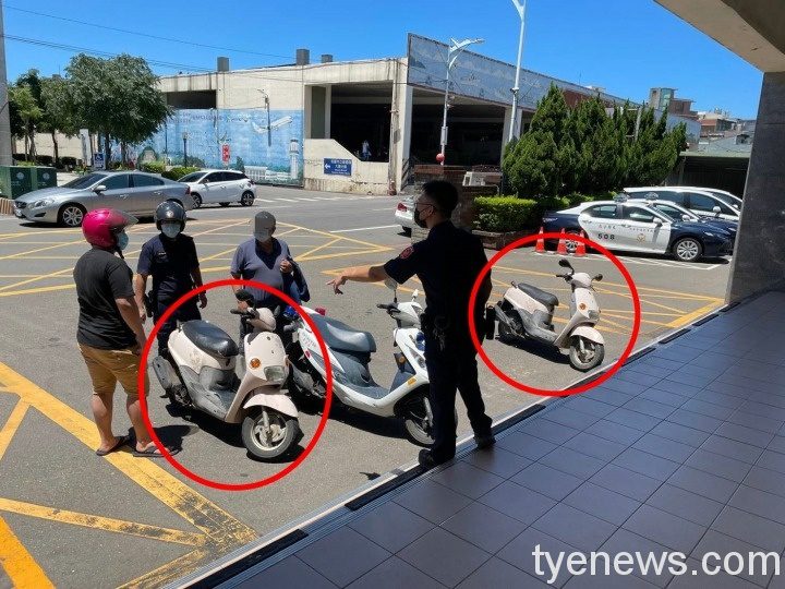 同糕餅店購物兩人 烏龍騎錯同款同色機車 34279 1