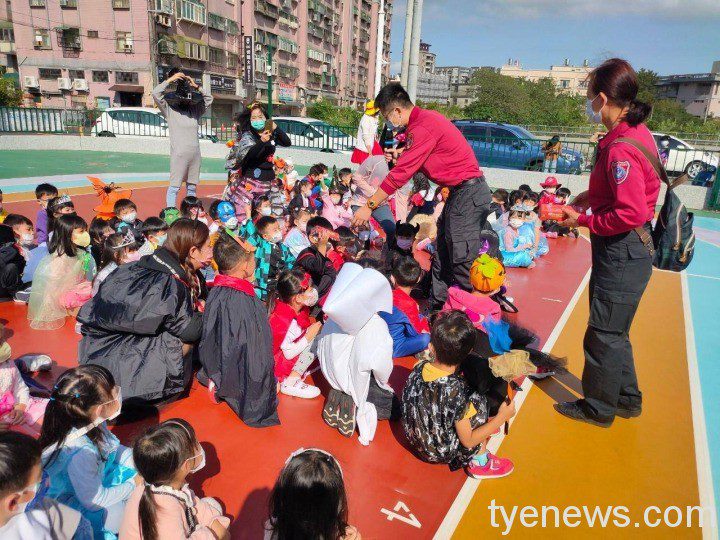 楊梅消防分隊舉辦萬聖節防災宣導 幼童變裝闖關學知識 383985