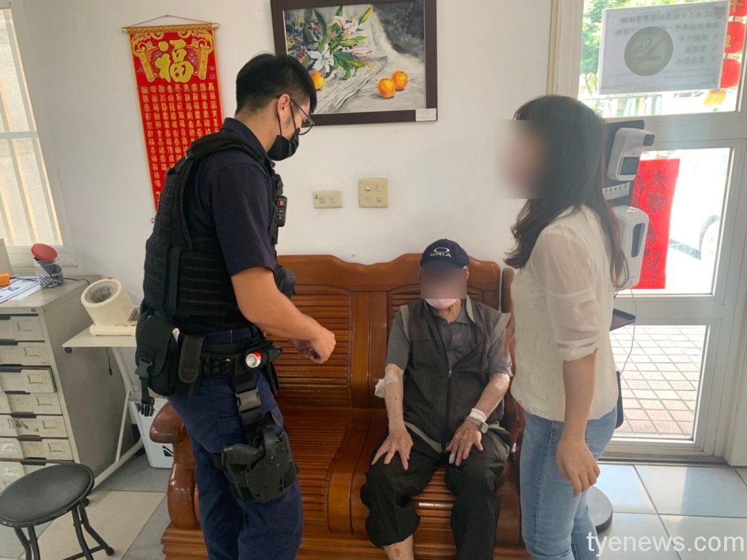 7旬翁過馬路跌倒受傷 平鎮警即刻救援 413647