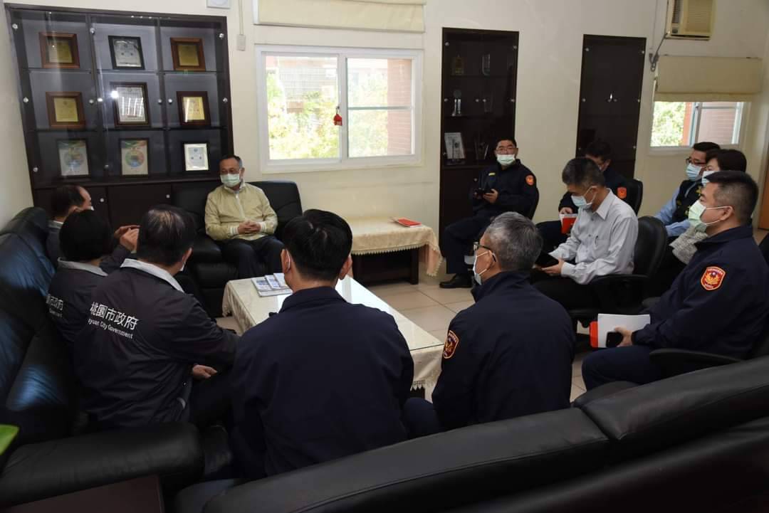 桃市員警全力動員防堵疫情 署長陳家欽親赴慰勞 426540