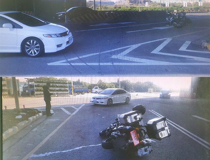 【有片】前方駕駛外車道左轉重機閃避不及 網友批:謀殺! 542475