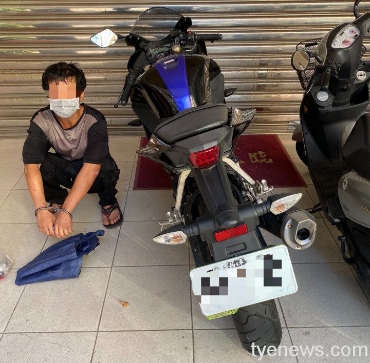 10天犯8起機車竊盜 慣竊狼狽落網 7 3 4