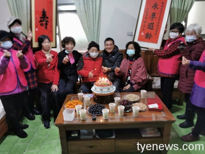 榮民張鎮安百歲壽誕 桃園榮服徐偉光溫馨祝壽 73008