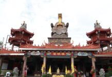 桃園多奇廟!平鎮福明宮擁全台最大三官大帝聖像