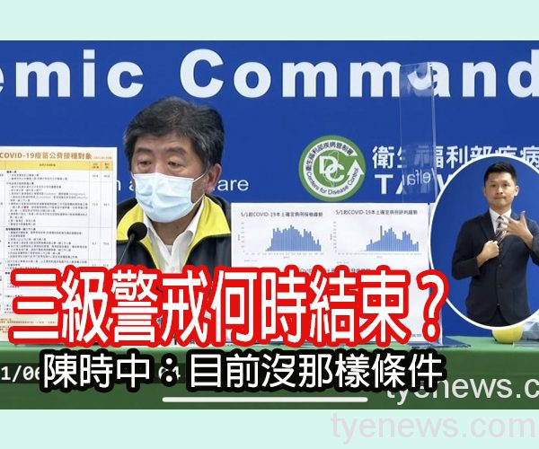 三級警戒何時結束?陳時中:目前沒那樣條件 S 100884490 1