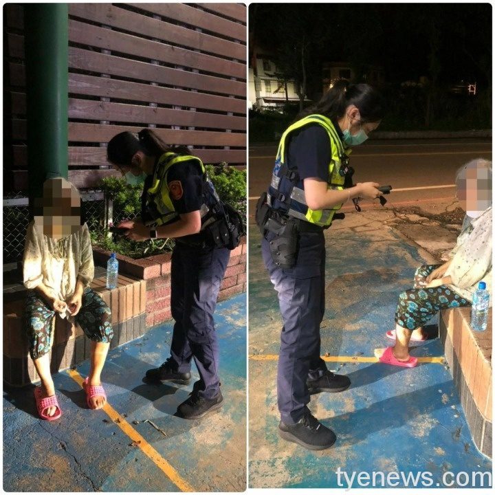 8旬老婦深夜迷途呆坐超市前 廣興所暖警護送平安返家 S 101130252