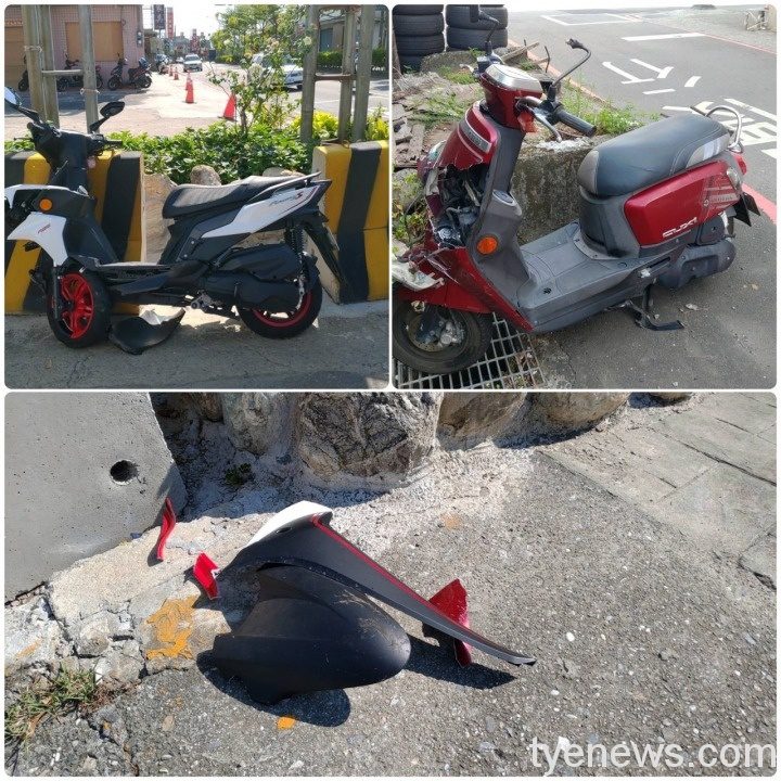 【有片】騎士路口搶快闖紅燈 對撞機車2人擦挫傷送醫 S 102014991