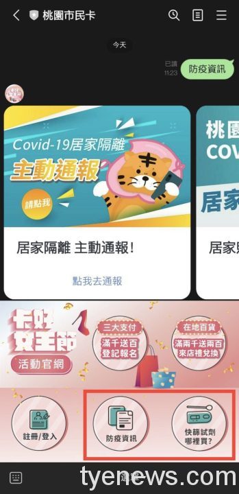 快篩試劑哪裡買?桃園市民卡LINE官方帳號一鍵查 S 104177703 scaled 1
